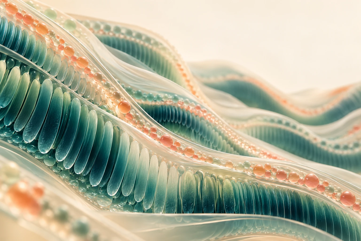 Illustration of layered retinal membranes and lipids